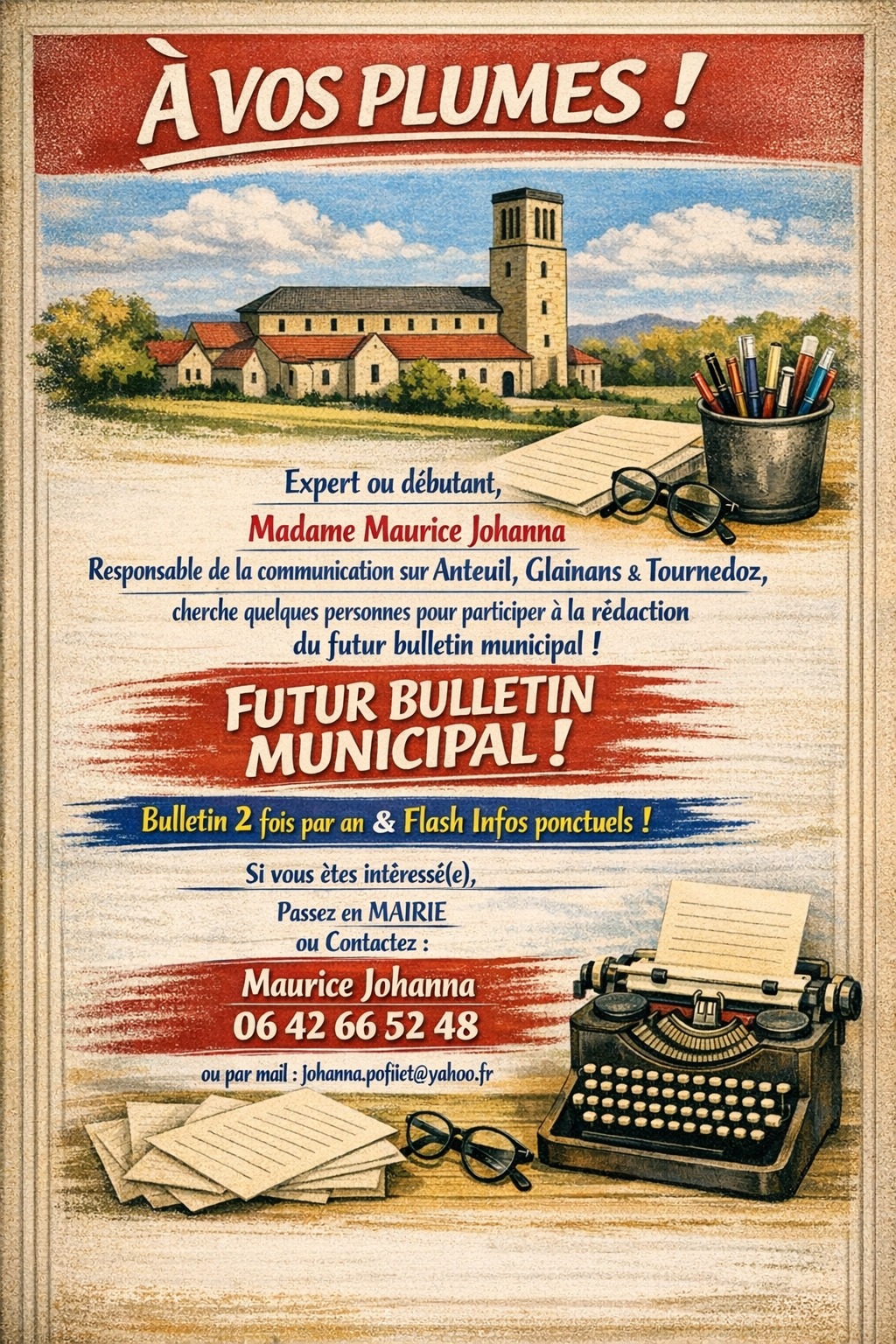 Rédaction bulletin municipal
