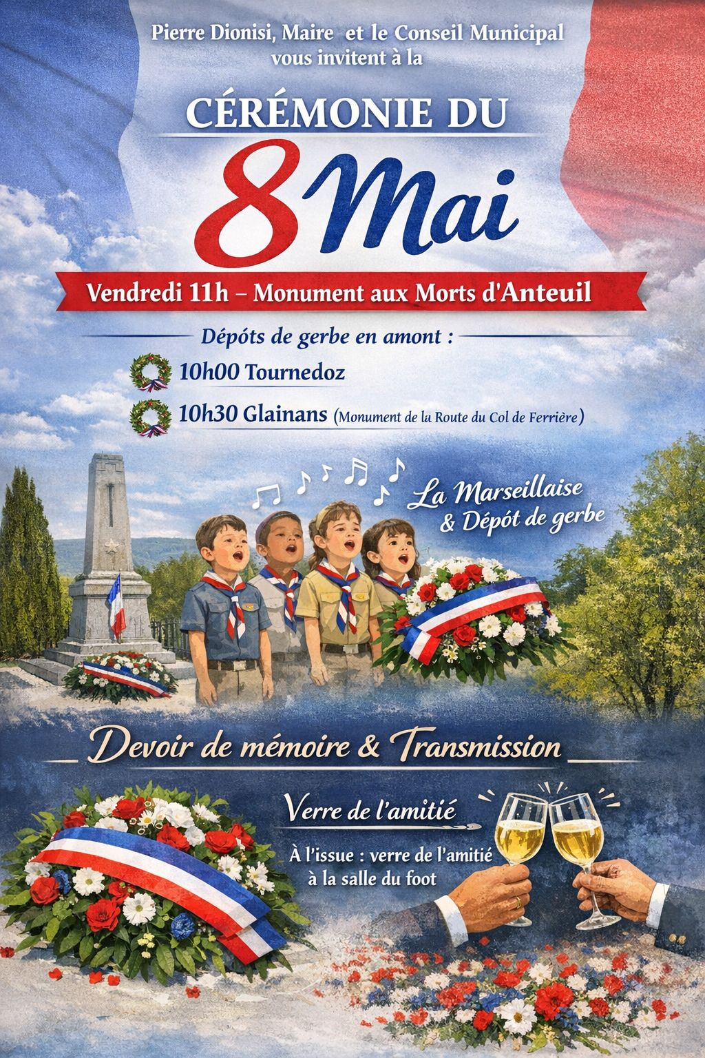 Invitation cérémonie 8 mai