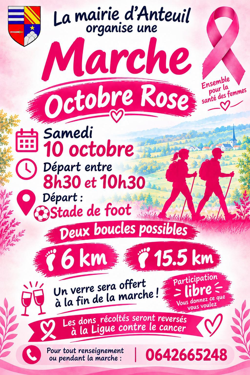 OCTOBRE ROSE À ANTEUIL !
