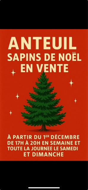 Vente de sapins 