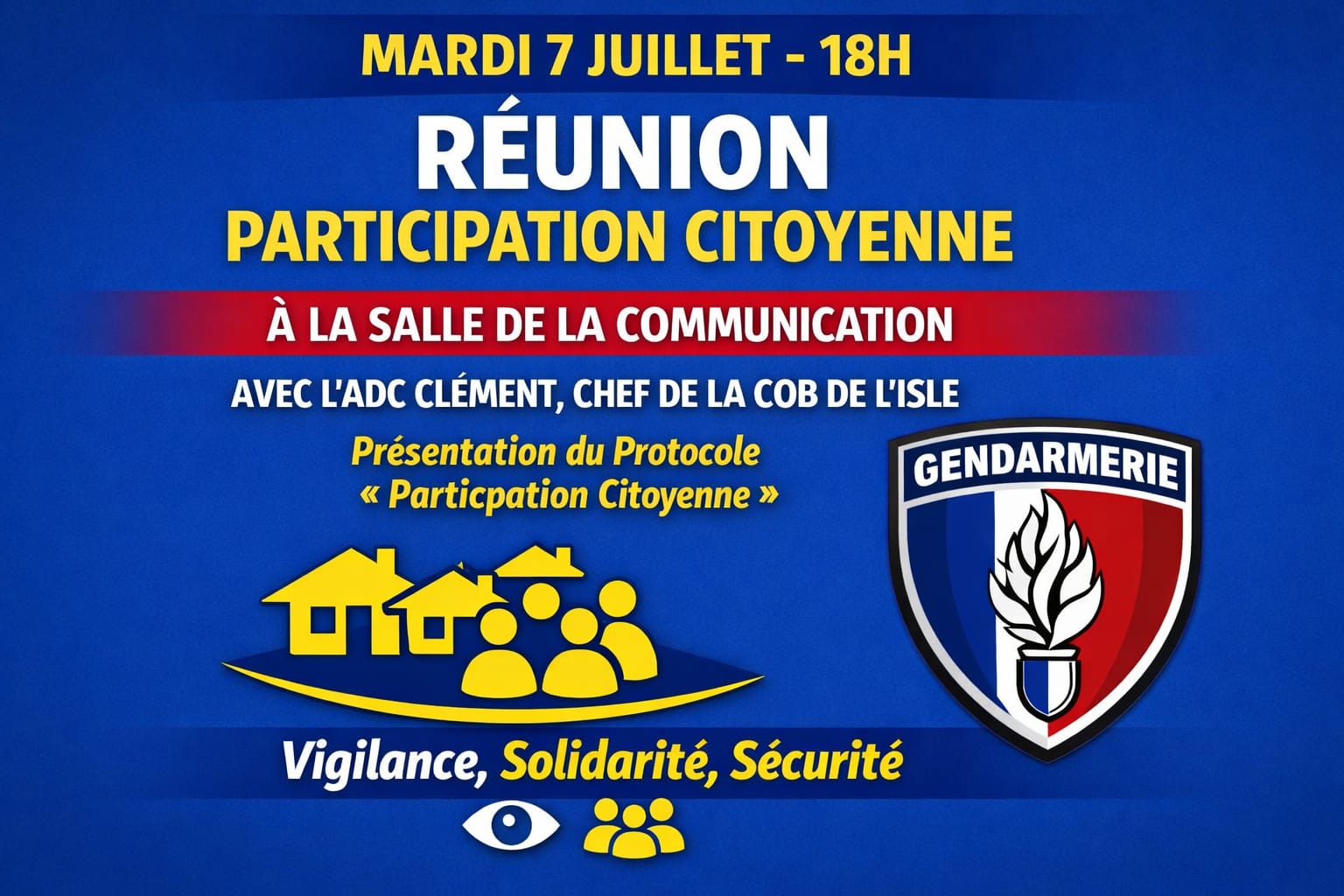 Réunion publique : protocole participation citoyenne