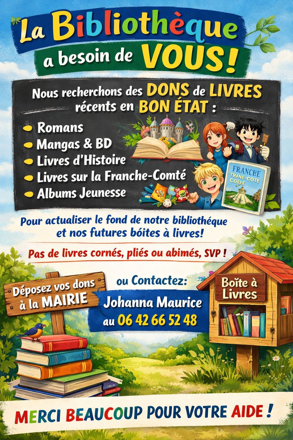 Recherche dons de livres 