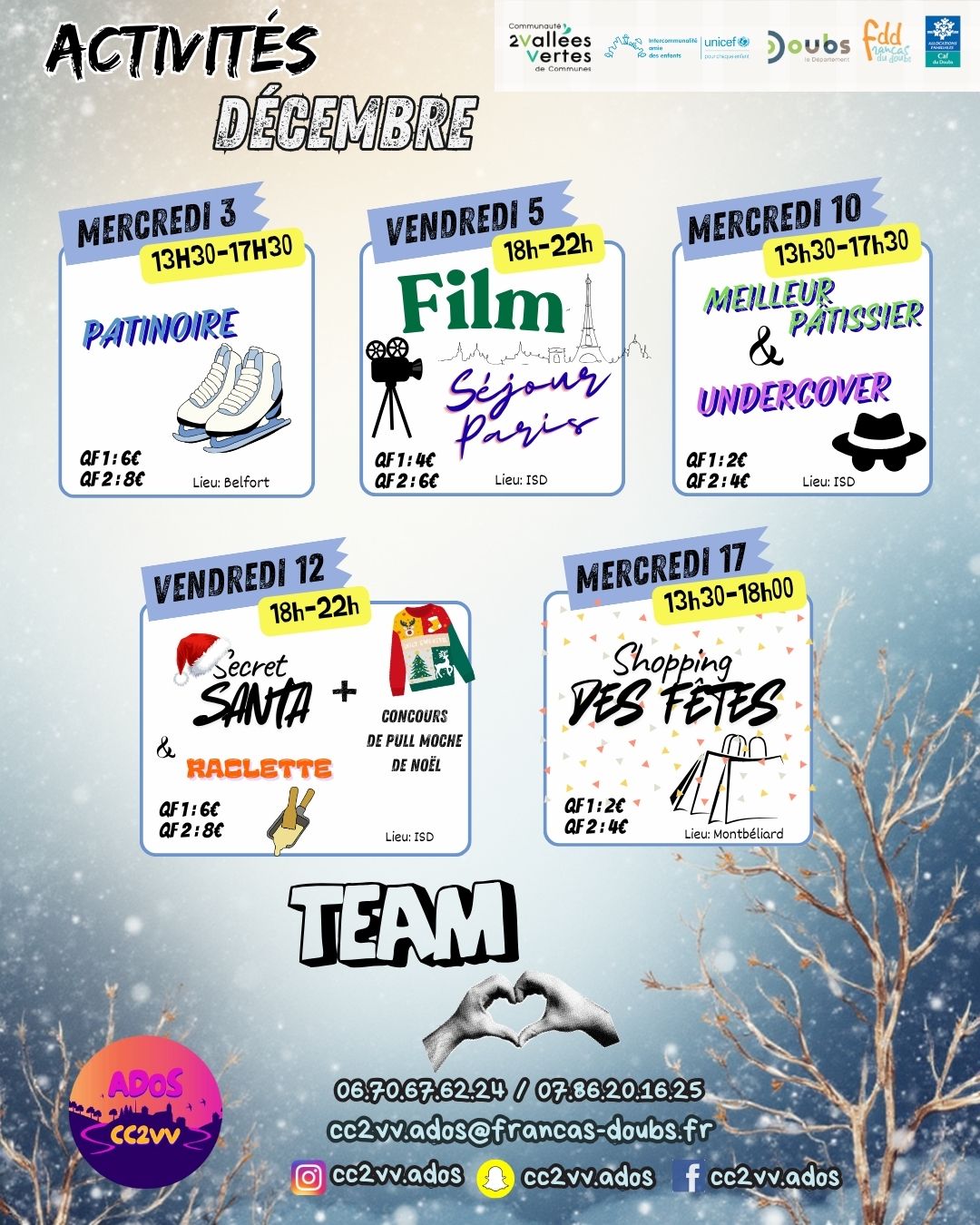 Programme décembre 