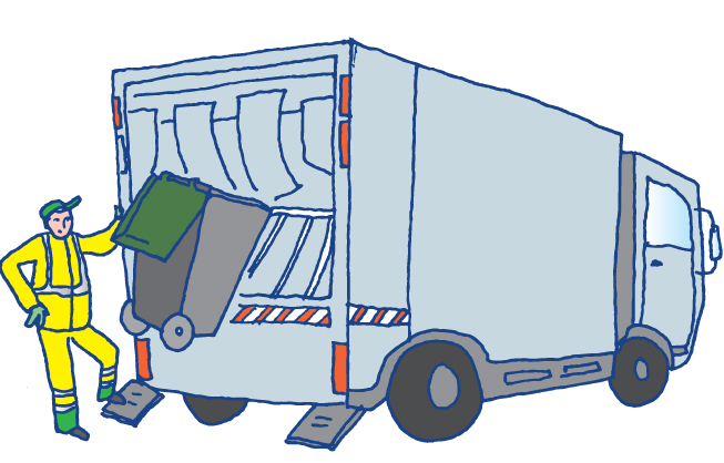 Collecte des déchets ménagers 