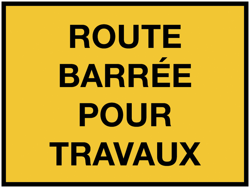 Route de Saint Georges fermée 